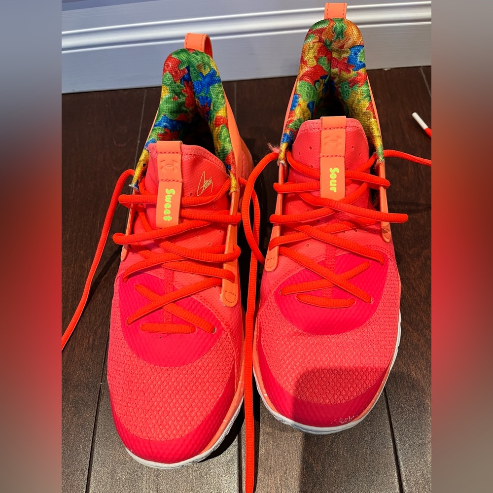 Under Armour  Curry 7 Sour Patch Peach Basketball Sneakers (Limited Edition)